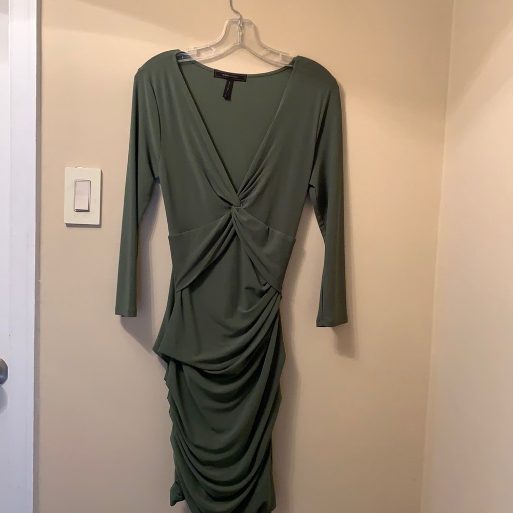 Bcbg green stretchy dress size Medium